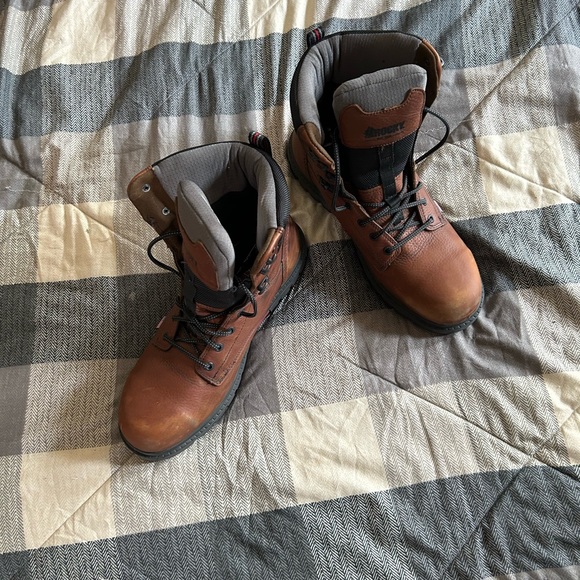 Men’s Rocky Boots Brown Composite Toe Oil & Slip Resistant Size 13 Worn Twice - Picture 4 of 7